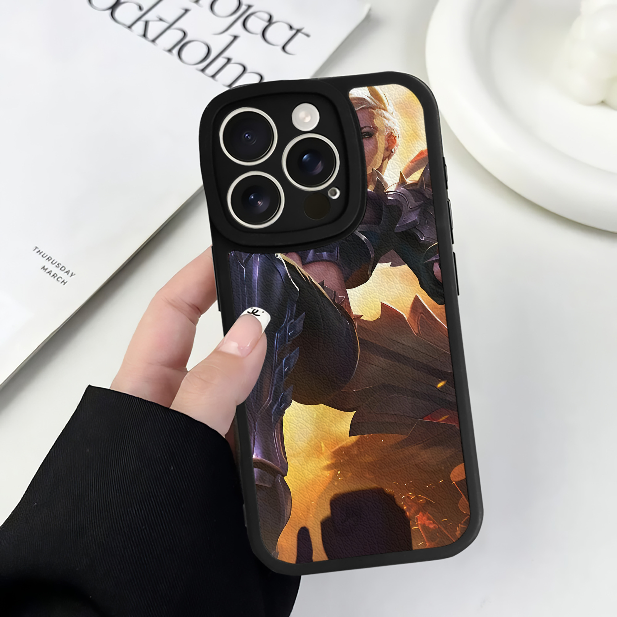 （画像用） リーグ・オブ・レジェンド League of Legends LOL 【iPhone 16シリーズ対応】シリコンスマホケース（レザー調） 材質：シリコン